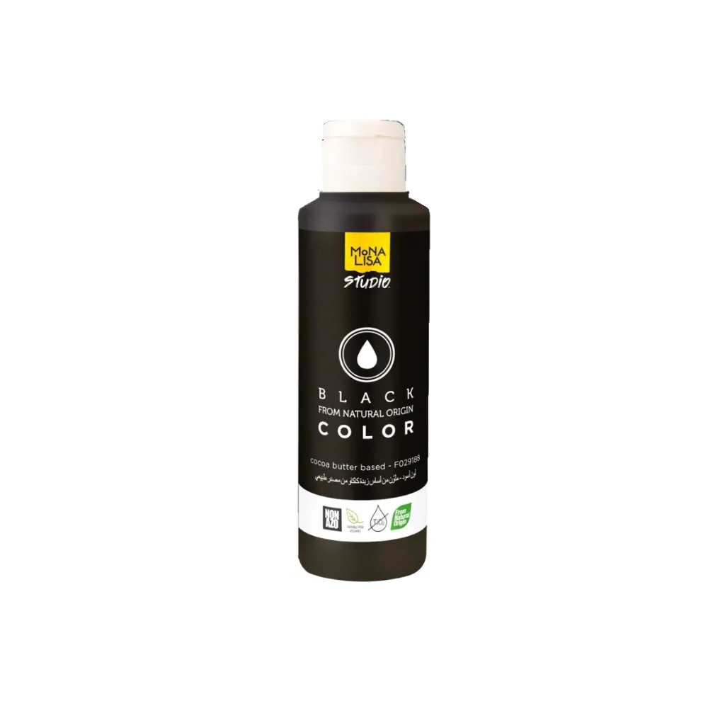 [F029188] Beurre de cacao Mona Lisa coloré, origine naturelle, noir, 245g