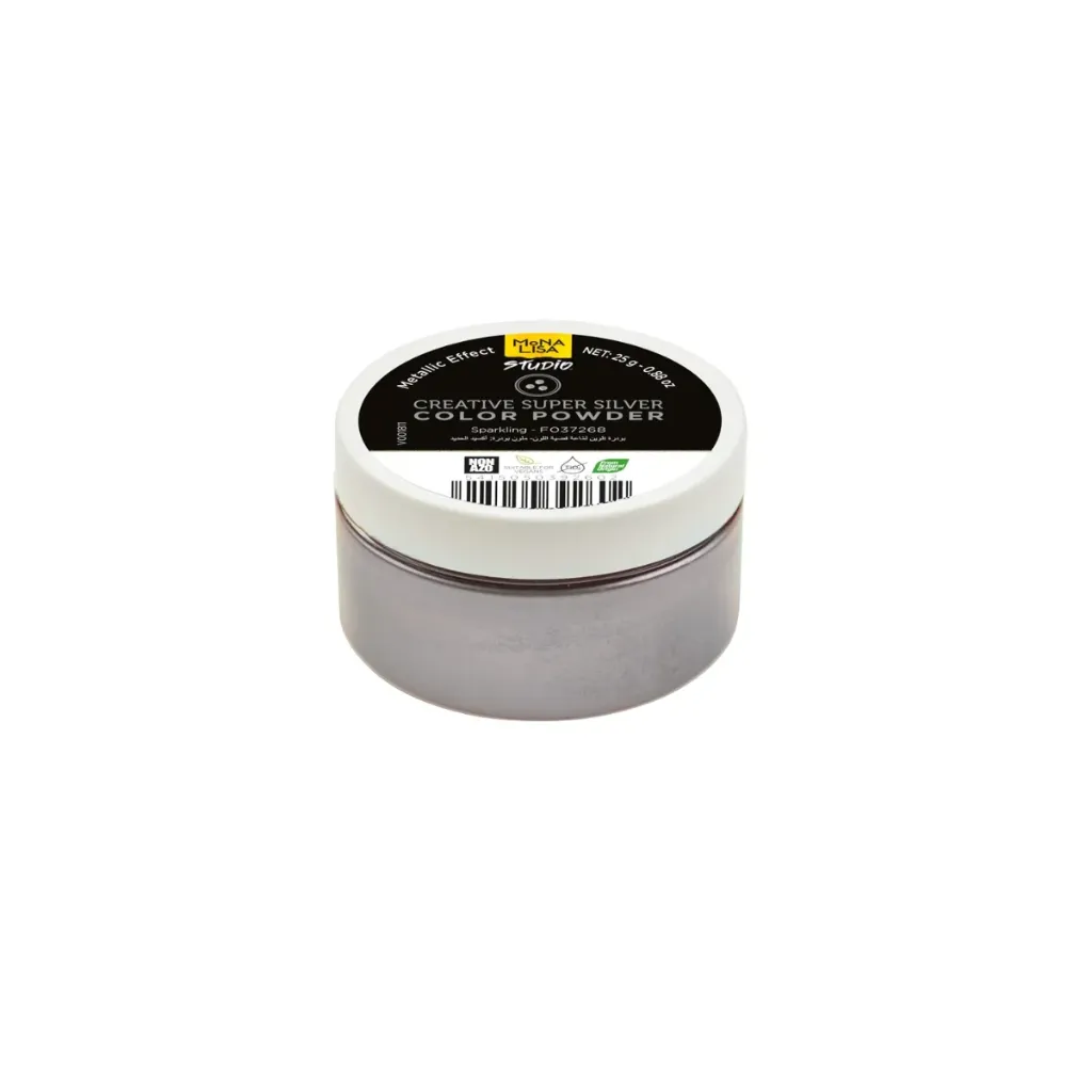 [F037268] Poudre créative Mona Lisa, argent, 25g