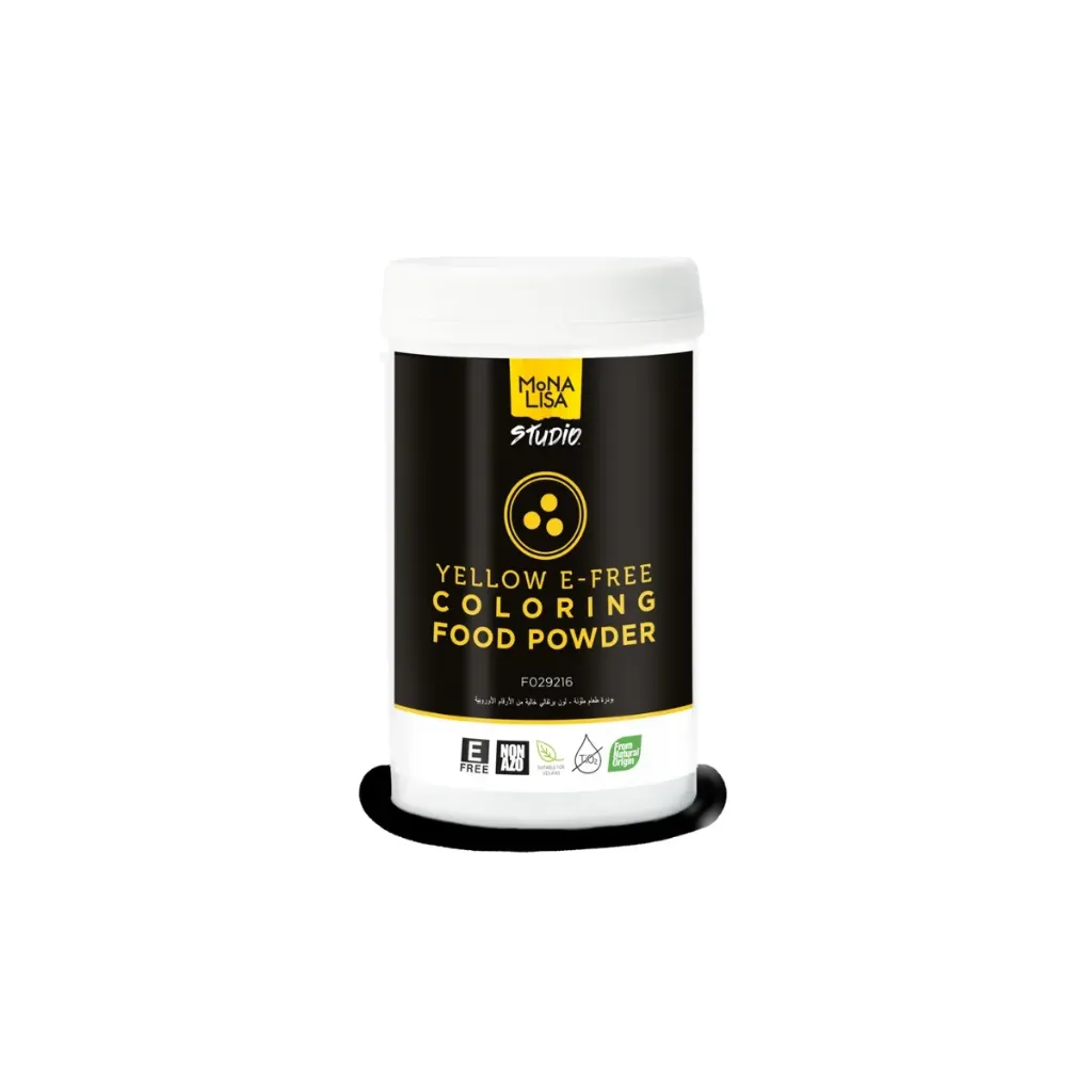[F029216] Colorant en poudre Mona Lisa, E-FREE, jaune, 100g