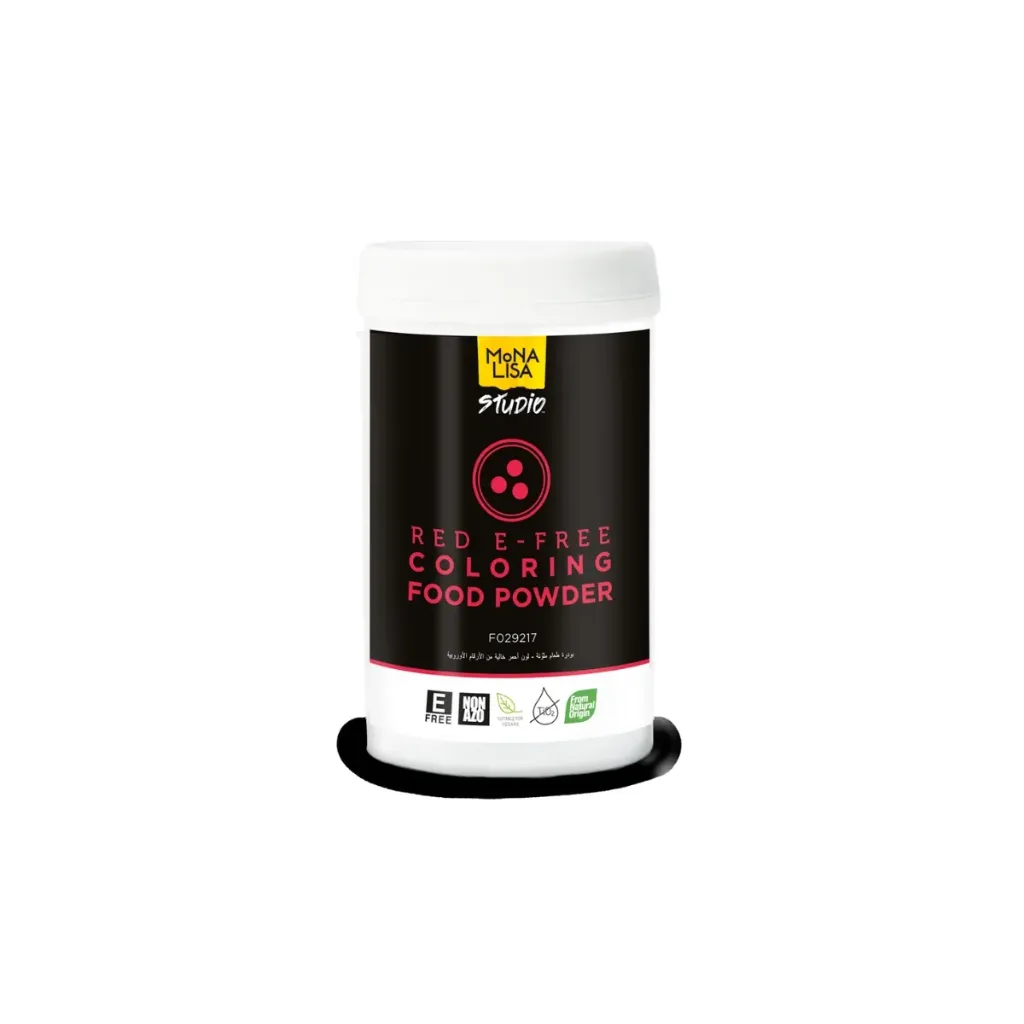 [F029217] Colorant en poudre Mona Lisa, E-FREE, rouge, 100g