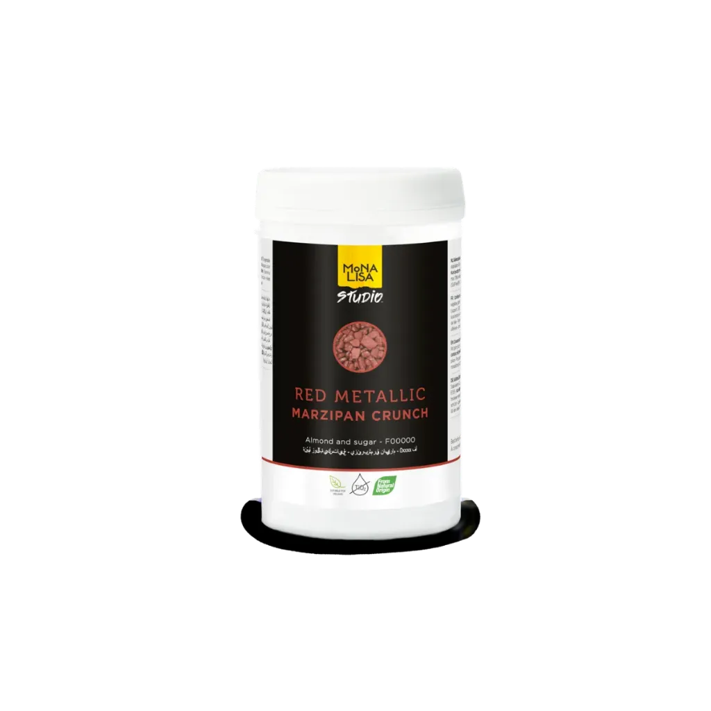 [F038072] Crunch rouge massepain, 350g